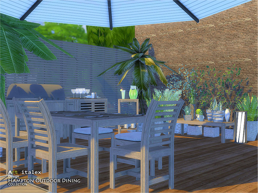 The Sims Resource - Hampton Outdoor Dining