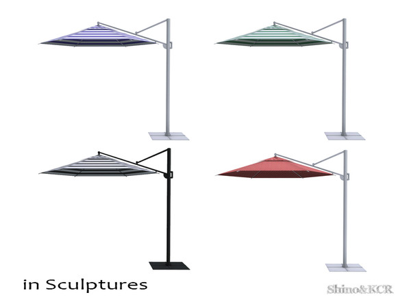 Sims 4 — Dining Outdoor 2018 - Umbrella by ShinoKCR — Sleek and modern Outdoor Furniture for an Outdoor Dining inspired