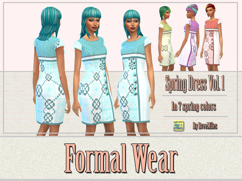 Sims 4 The Sims Resource | Spring Dress Vol.1 - Get Together needed by TSR Creator