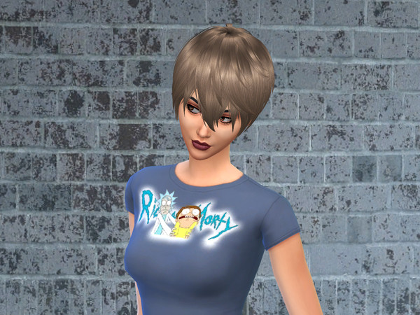 Sims 4 — Rick and Morty T-shirt Set by BeccaB3232 — Rick and Morty T-shirt Set. -Original Mesh from Base Game