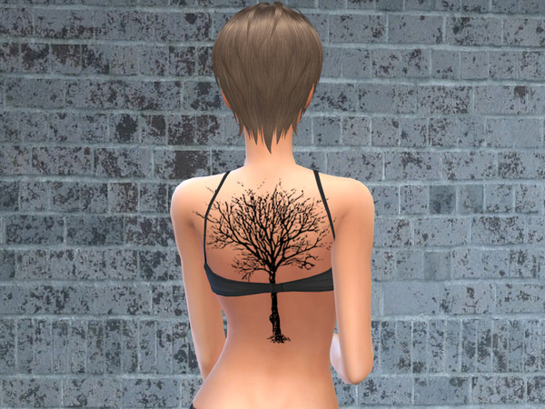 Sims 4 — Tree Tattoo Set 2 by BeccaB3232 — Tree Tattoo Set 2 -Original mesh from Base Game