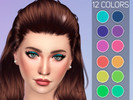 Sims 4 — Katrin Fadeeva Shiny Shadows by Katrin_Fadeeva — Shiny shades of 12 colors Suitable for: Women, men and