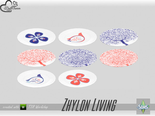 Sims 4 — Dining Zhylon Plate Small by BuffSumm — Part of the *Diningroom Zhylon Set* Created by BuffSumm @ TSR