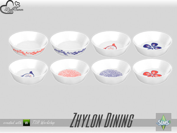 Sims 4 — Dining Zhylon Bowl Large by BuffSumm — Part of the *Diningroom Zhylon Set* Created by BuffSumm @ TSR