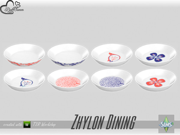 Sims 4 — Dining Zhylon Bowl Medium by BuffSumm — Part of the *Diningroom Zhylon Set* Created by BuffSumm @ TSR