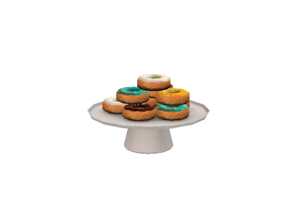 Sims 3 — Kitchen Goodies - Donut Plate by pyszny16 — pyszny@ 2018 Please don't clone my meshes!