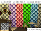 Sims 4 — Elegant Victorian Wallpaper by Walldawg — Victorian wallpaper with an elegant damask motif, available in five