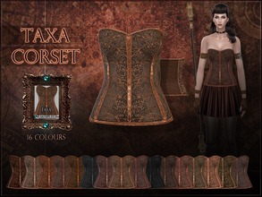 Sims 4 — Taxa corset by RemusSirion — Taxa Corset for the Sims 4 Preview picture was done without HQ mod. This corset