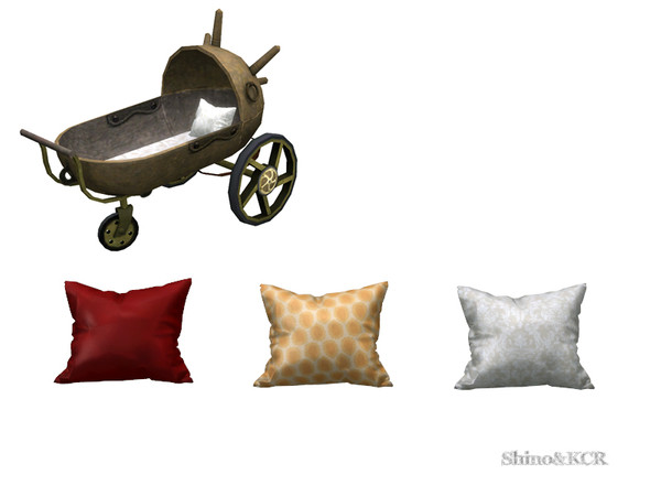 Sims 4 — Bedroom Steampunk - Pillow by ShinoKCR — crafted by hand and heart Furniture for your Steampunk Home find it in