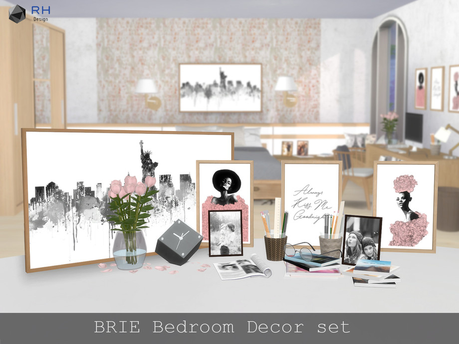 The Sims Resource - BRIE Bedroom Decor set
