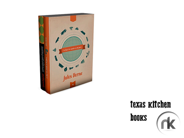 Sims 4 — Nikadema Texas Kitchen Books by nikadema — inspired on kitchen books and specially for the colors on it, these