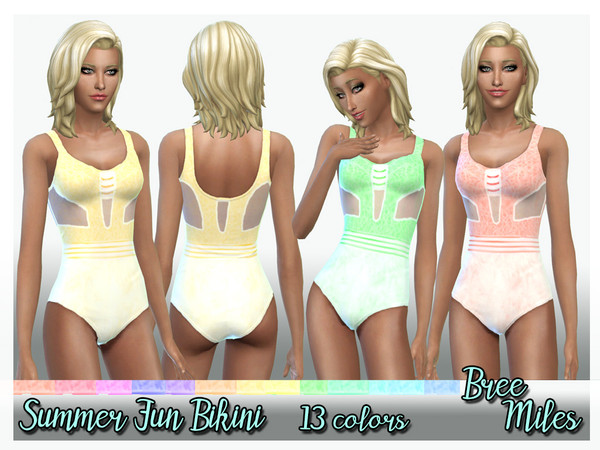 Sims 4 — Summer Fun Bikini - Base Game by Bree_miles — A lovely summer swimsuit! Base Game
