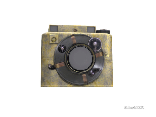 Sims 4 — Living Steampunk - Camera Deco only by ShinoKCR — crafted by hand and heart Furniture for your Steampunk Home in