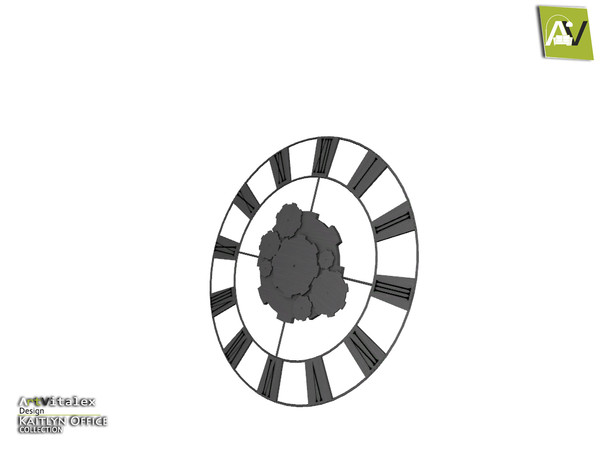Sims 4 — Kaitlyn Giant Mechanical Gear Clock by ArtVitalex — - Kaitlyn Giant Mechanical Gear Clock - ArtVitalex@TSR, Jun