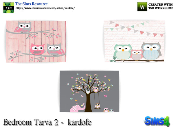 Sims 4 — kardofe_Bedroom Tarva_Picture by kardofe — Frameless picture, in three different options 