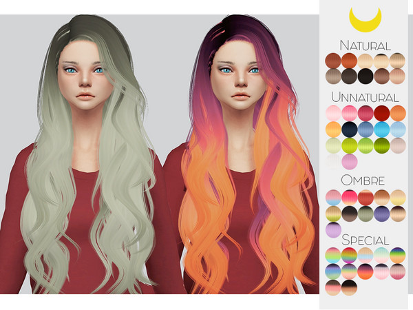 Sims 4 — Hair Retexture 86 - Stealthic Prisma by Kalewa-a — -Comes in 50 swatches -Custom Thumbnail -Need's Mesh Enjoy! ~