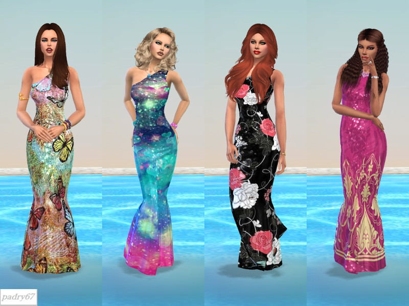 Sims 4 The Sims Resource | Long dress by TSR Creator