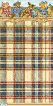 Sims 2 — Checkered bears - Navy by Astarta — More nursery bears.