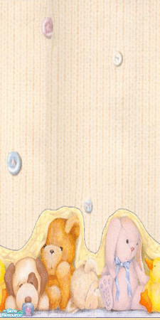 Sims 2 — Bears in Bed - Yellow by Astarta — Bears for the nusery.