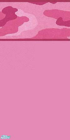 Sims 2 — The Camouflage Collection - Pink by manic_rose — A pink wallpaper with a matching camouflage boarder. Ideal for