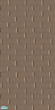 Sims 2 — Brick Finish - Light Brown by EarthGoddess54 — Part of the Brick Finish Wall Set. Only 1 simoleon each for those
