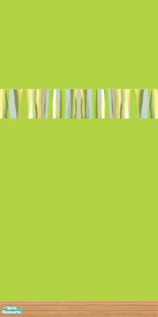 Sims 2 — TC29 - Stripes on Lime by jeni — Stripes border on Lime wall