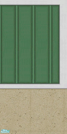 Sims 2 — Green & White Siding Part 2 by karlik-nos — Green and white vertical siding with "Fawn" stucco