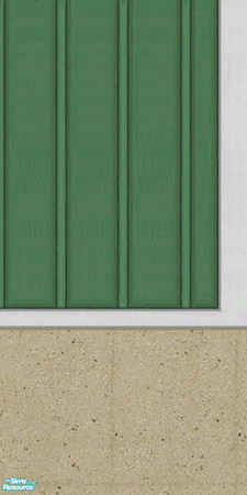 Sims 2 — Green & White Siding Part 2 by karlik-nos — Green and white vertical siding with "Fawn" stucco