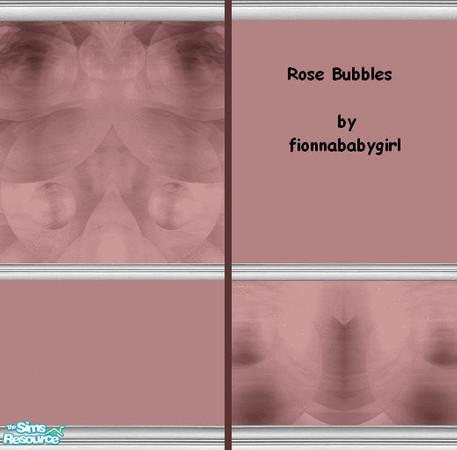 Sims 2 — Rose Bubble Wallpaper by fionnababygirl — No cost rose wallpaper with a bubble effect. I was playing with the