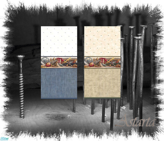 Sims 2 — Woodshop by Astarta — Decorative tools for the garage, the mens rom or?