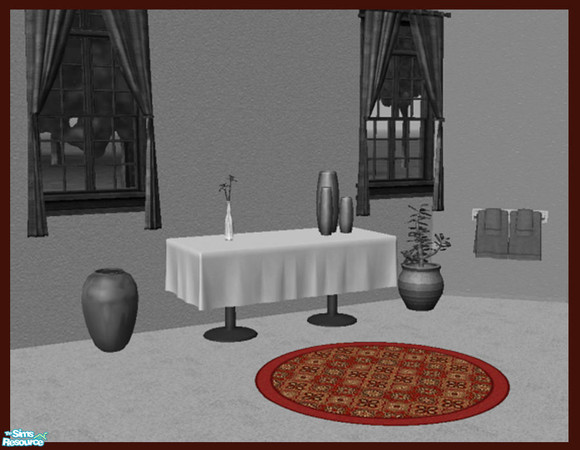 Sims 2 — Recalling Rug in Soft Red by TSR Archive — 