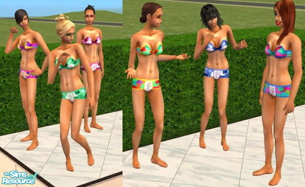 Sims 2 — Crazy undies by 12sandra11 — Crazy but cute underwear that can also be used as PJs! For the original Sim looking