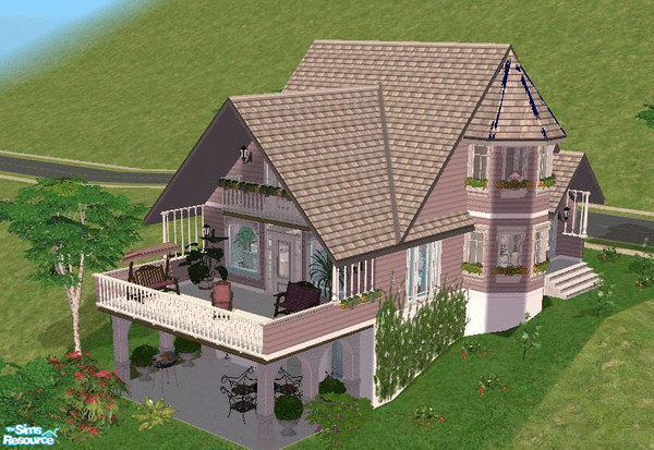 Sims 2 — Pretty Victorian by Burcu07 — This is a Vintage Victorian House..There are 3 floors:roof,main and basement.Main