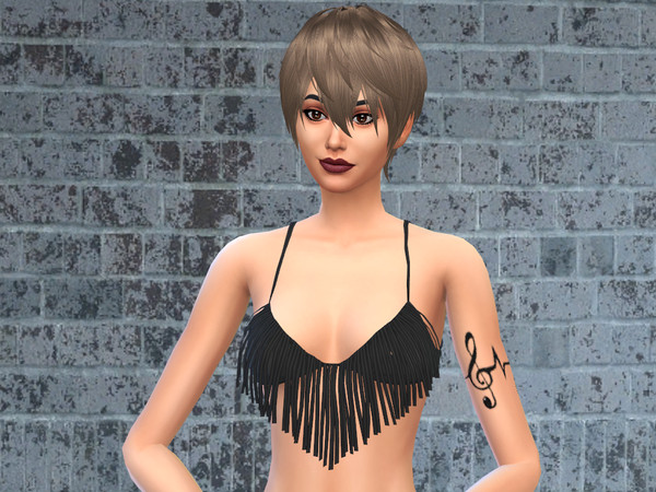 Sims 4 — Music Tattoo 9 by BeccaB3232 — Music Tattoo 9 -Recoloring is allowed -Original mesh is from the Base Game