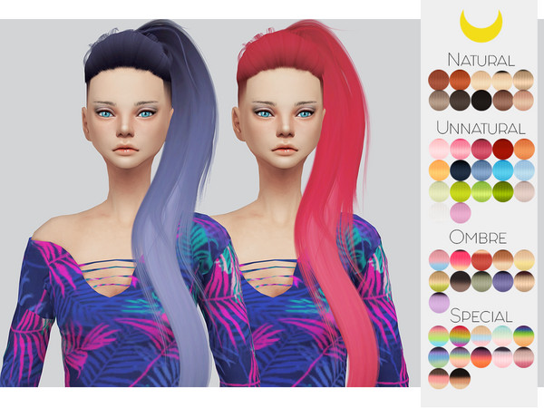 Sims 4 — Hair Retexture 93 - LeahLillith Kyoto by Kalewa-a — -Comes in 50 swatches -Custom Thumbnail -Need's Mesh Enjoy!