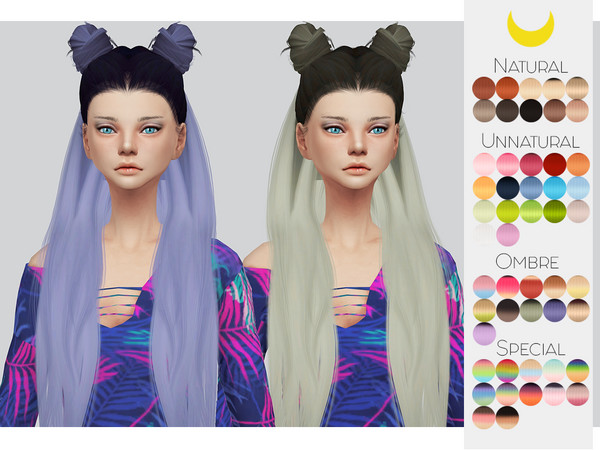 Sims 4 — Hair Retexture 94 - LeahLillith Little Piece by Kalewa-a — -Comes in 50 swatches -Custom Thumbnail -Need's Mesh