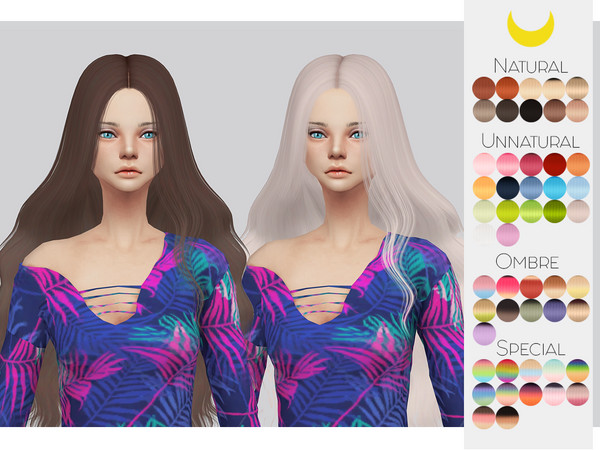 Sims 4 — Hair Retexture 95 - LeahLillith Anastasia by Kalewa-a — -Comes in 50 swatches -Custom Thumbnail -Need's Mesh