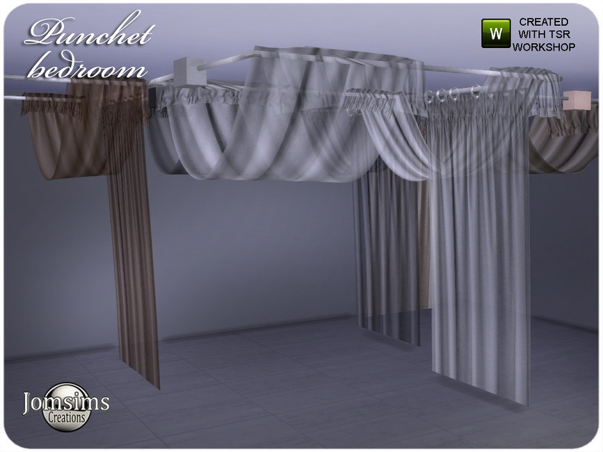 The Sims Resource punchet misc deco canopy bed