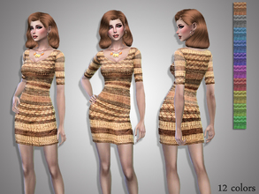 Sims 4 — Vera by _Simalicious_ — Ethnic cotton dress for everyday and party Teen to elder 10 colors, new mesh, all lods