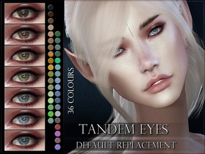 Sims 4 — Tandem Eyes - DEFAULT REPLACEMENT (read item description!) by RemusSirion — Tandem Eyes for the Sims 4 Updated