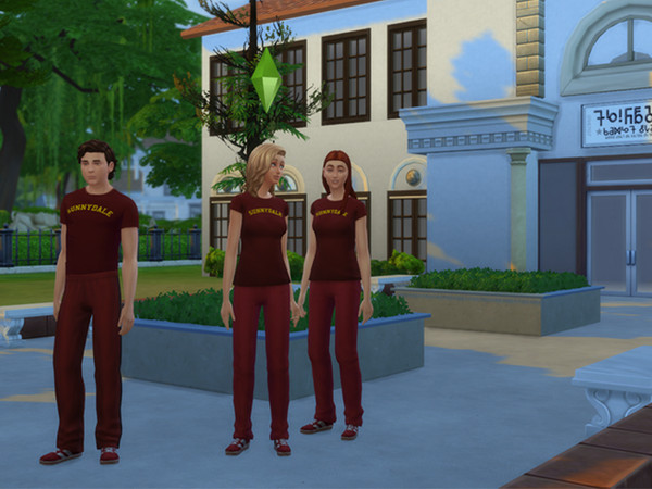 Sims 4 — Sunnydale T-Shirt Set by ErMahGerd_ — No self-respecting student of Sunnydale High would be without their