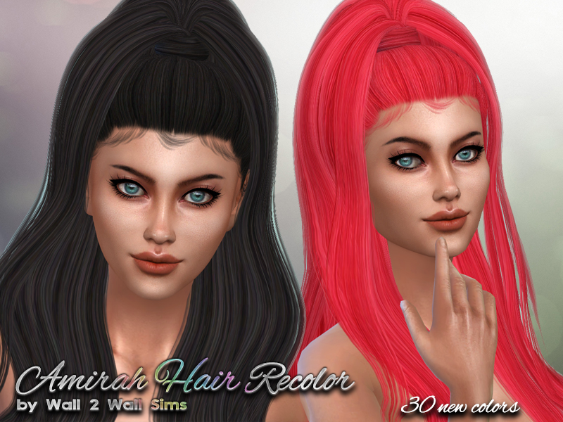 The Sims Resource - Amirah Hair Recolor - Mesh needed