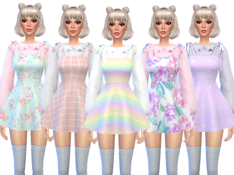 Sims 4 - Kawaii Dress with Blouse- MESH NEEDED by Wicked_Kittie - 10 super ...