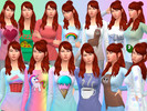 Sims 4 — Volpe's Cute Long Sleeve T-Shirts Version 2 by Volpe_ — - 14 shirt stamps - Teen to elder - CAS thumbnail - EA