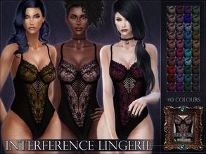 Sims 4 — Interference Lingerie by RemusSirion — Interference Lingerie for the Sims 4 Preview picture was done without HQ