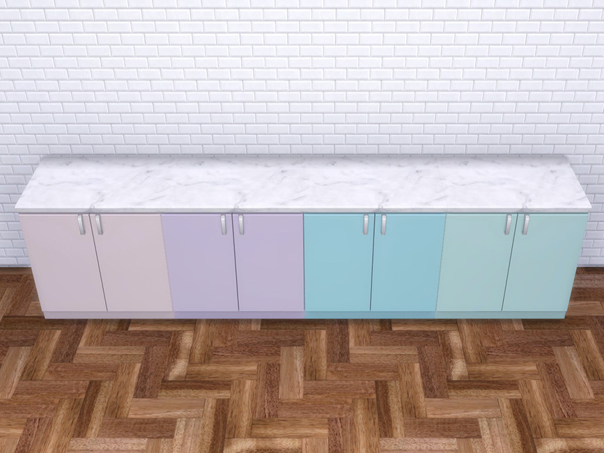 The Sims Resource Pastel Kitchen Counter [Mesh Needed]
