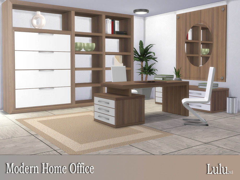 Meer dan wat dan ook Illusie Boven hoofd en schouder The Sims Resource - Modern Home Office