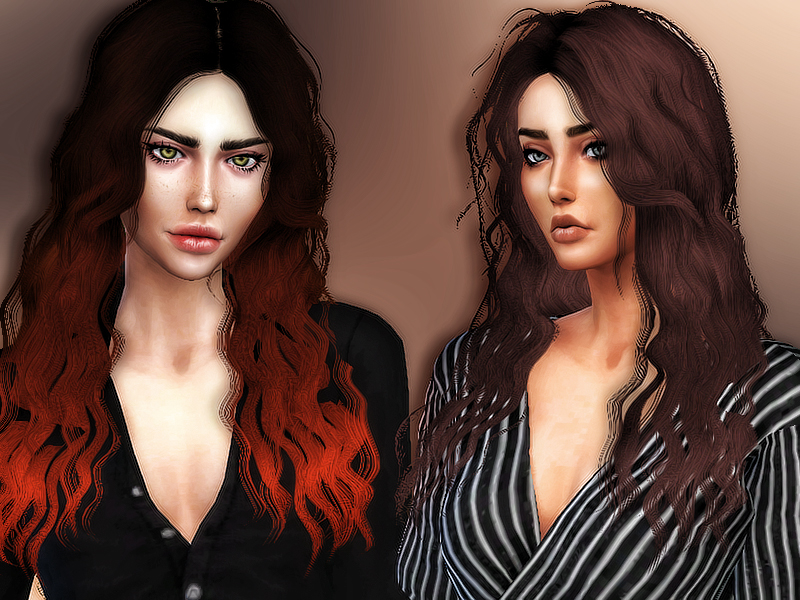 sims 4 ombre hair recolor