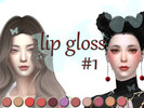 Sims 4 — Lip gloss #1 by Stupid_butterfly — I haven't updated it for a long time because I'm lazy.