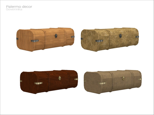 Sims 4 — [Palermo decor] - big chest (coffee table) by Severinka_ — Big chest (coffee table) From the set 'Palermo decor'